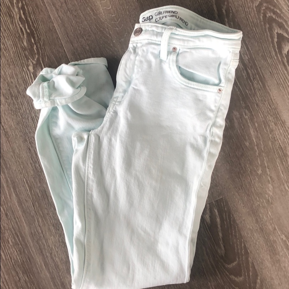Gap cropped girlfriend jeans!
